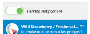 Desktop notifications toggle