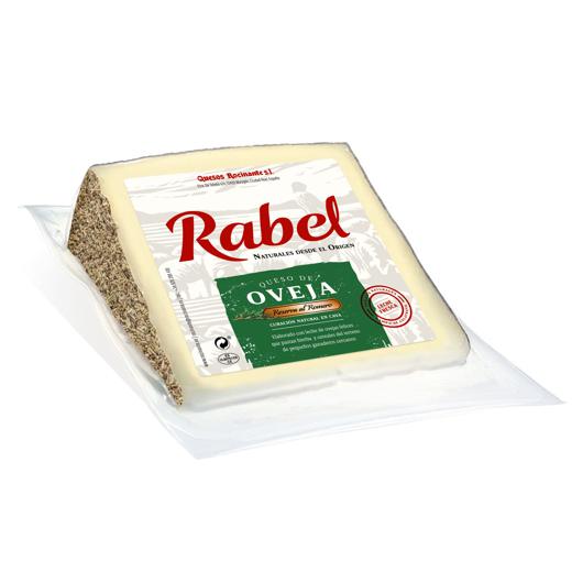 Queso de Oveja al Romero Cuña 200 g - Sheep's Milk Cheese with Rosemary Rind 200 g Wedge | Rabel