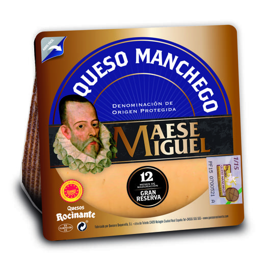 Queso Manchego DOP Añejo Cuña 200 g - Anejo Manchego Cheese PDO 200 g Wedge | Maese Miguel Gran Reserva