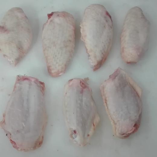 Frozen white chicken mid joint wings A grade/Alones de pollo de pirmera img2