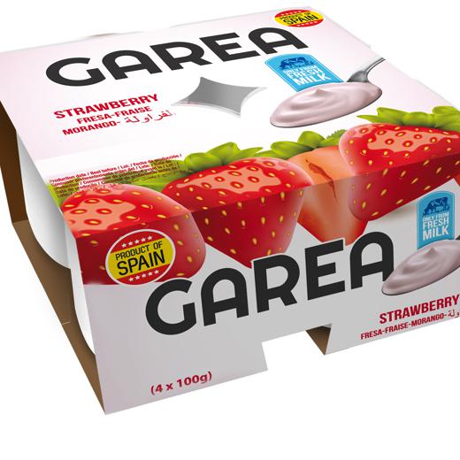 Yogur de sabor Fresa Garea 4*100g