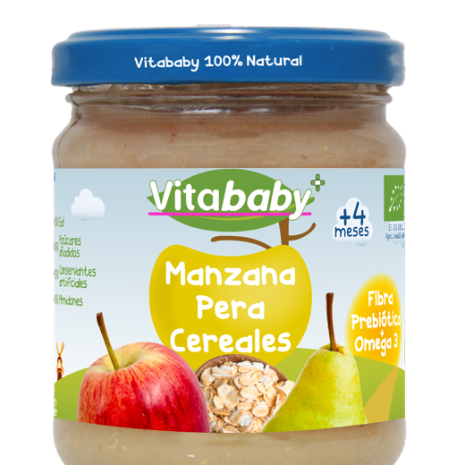 Tarrito Infantil Ecológico Manzana con Omega 3