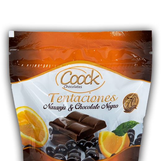 Grajeas "Tentaciones" Naranja y Chocolate Negro 70%