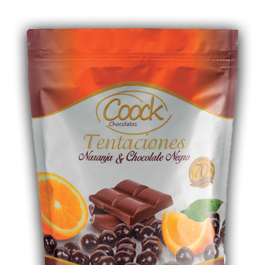 Grajeas "Tentaciones" Naranja y Chocolate Negro 70%