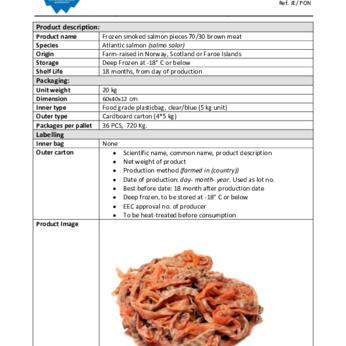 Smoked Salmon Brown Meat trimmings img1