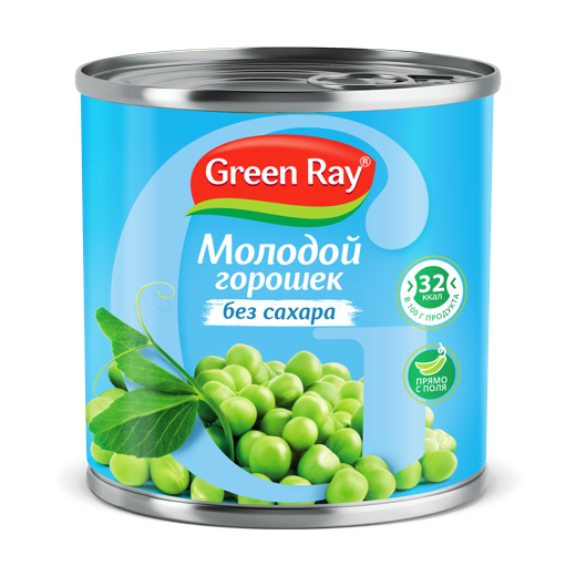 Green peas 425ml, 340 gr. peso netto img0