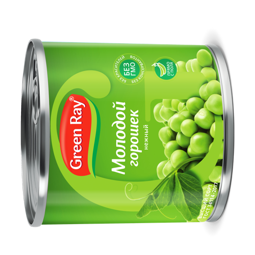 Green peas 425ml, 340 gr. peso netto img1