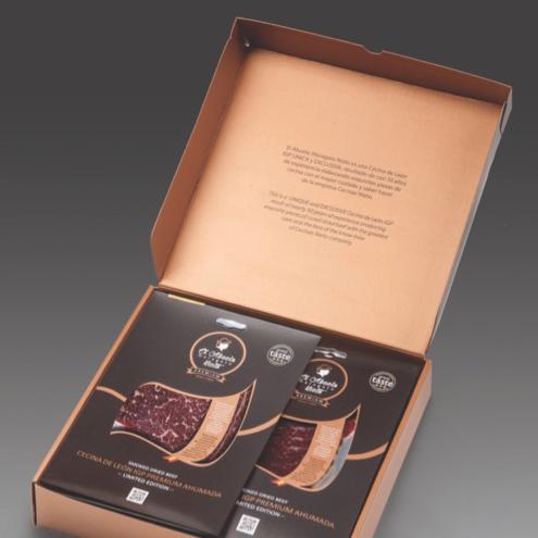 CECINA DE LEON IGP PREMIUM LUXURY BOX 10 SLICED TRAYS 80 GR. img2