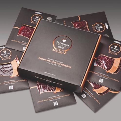 CECINA DE LEON IGP PREMIUM LUXURY BOX 10 SLICED TRAYS 80 GR. img1