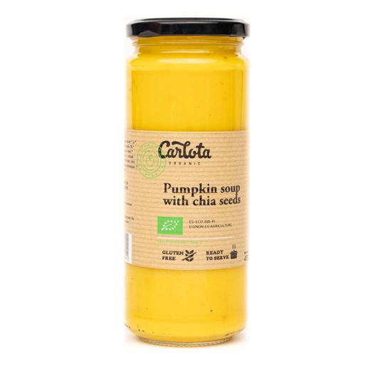 Pumpkin soup with chia seeds 450g / Crema de Calabaza con semillas de chia 450g