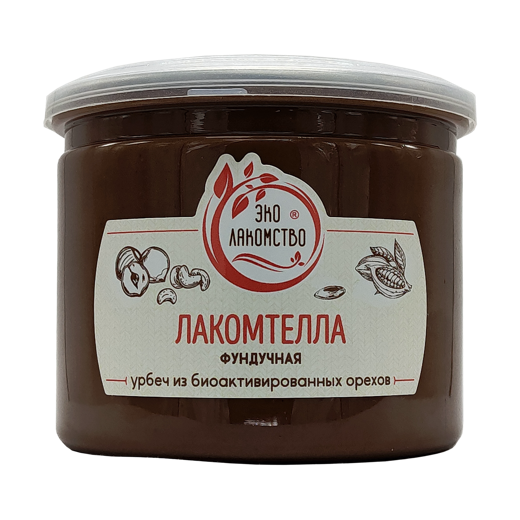 "Lakomtella" hazelnut natural from bioactivated nuts mild nutbutter "Ecolakomstvo"