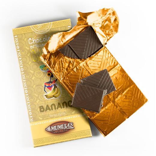 BARRAS DE CHOCOLATE ORGANICO 53% CACAO CON FRUTOS img1