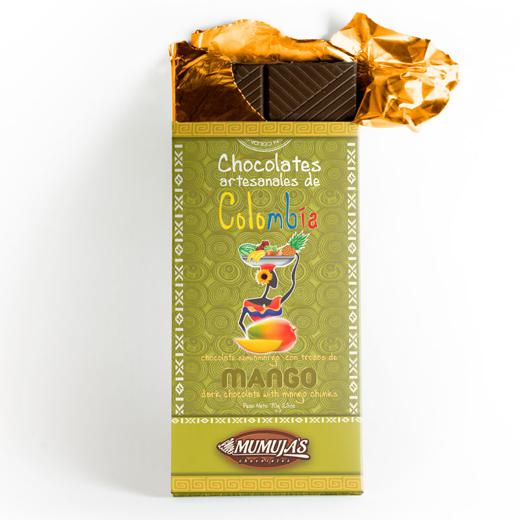 BARRAS DE CHOCOLATE ORGANICO 53% CACAO CON FRUTOS