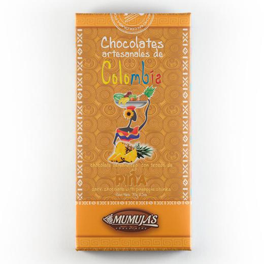 BARRAS DE CHOCOLATE ORGANICO 53% CACAO CON FRUTOS