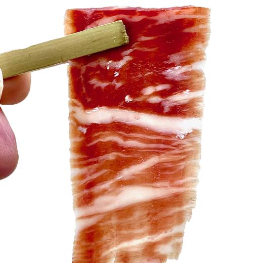 Jamón de Bellota 100% Ibérico 80gr. Cortado a Cuchillo en Tarro de Vidrio al Vacío img3