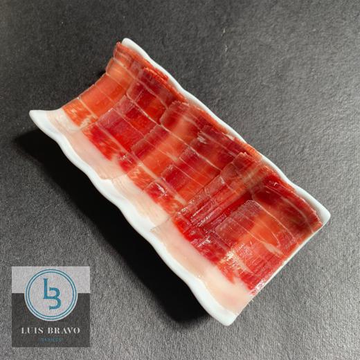 Jamón de Cebo de Campo 50% Ibérico 90gr. Cortado a Cuchillo en Tarro de Vidrio al Vacío img2