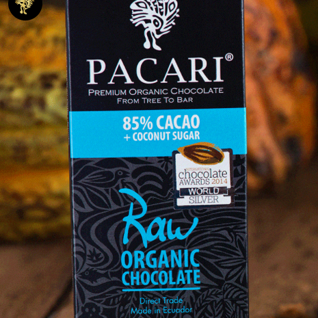 Barra de Chocolate Raw 85% 50 gr