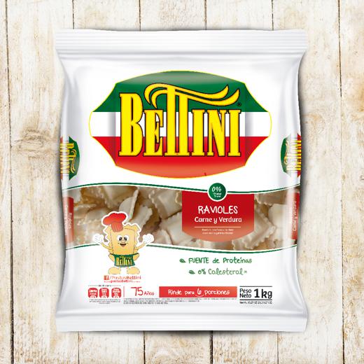Ravioles con Carne y Verdura - Flow Pack 1kg - Bettini