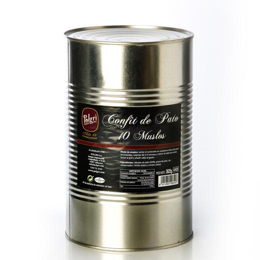 Confit de pato - 10 muslos 3825gr