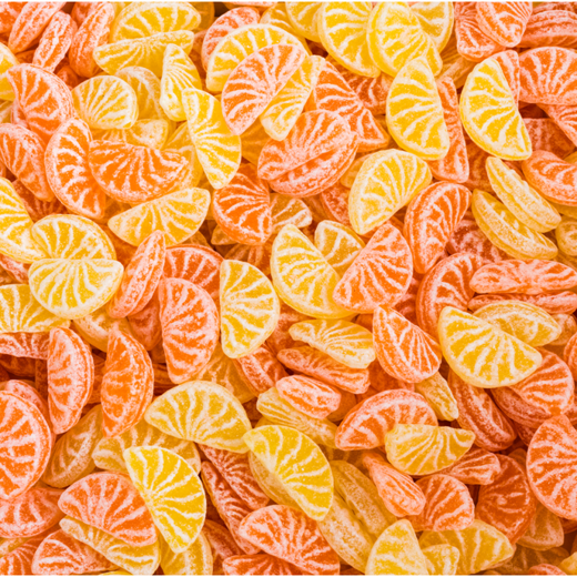 Gajitos Artesanos de Naranja y Limón (Grageas)