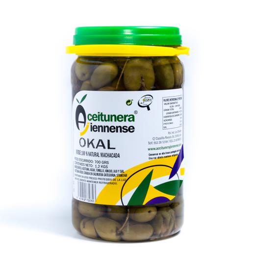 Aceituna VERDE OKAL Machacada 100%NATURAL FORMATO 0.700Kg img0