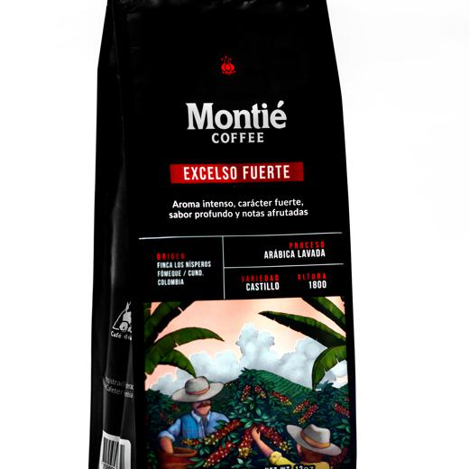 MONTIÉ COFFEE - Strong Excelso - Roasted in grain