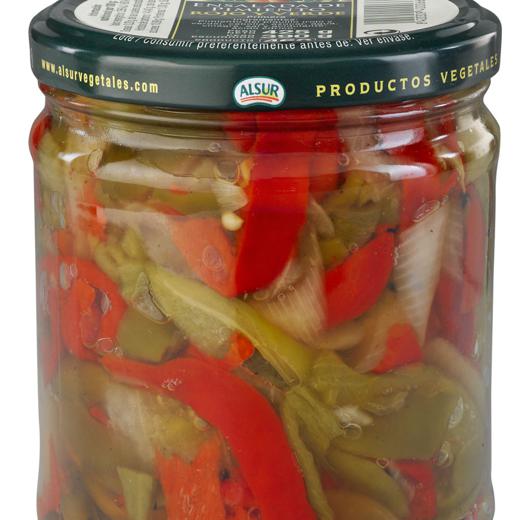 ROASTED GREEN AND RED PEPPERS SALAD JAR 425G