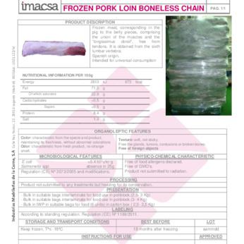 FROZEN PORK LOIN BONELESS 3-4 KG POLYBLOCK img2