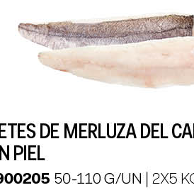 FILETE DE MERLUZA DEL CABO CON PIEL