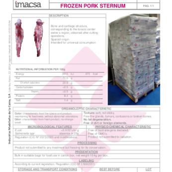 FROZEN PORK STERNUM img1