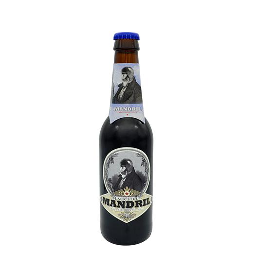 Cerveza Artesana Mandril Black Stout - 12x33cl