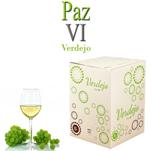 IGP Vinos de la tierra de Castilla verdejo Paz VI bag in box  15 litros img1