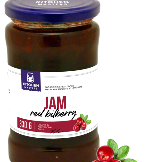 Red bilberry jam