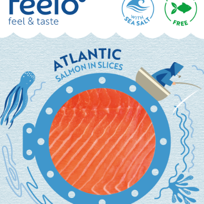 FEELO Salmon cold smoked slices VAC 100g img0