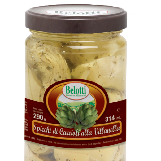 VILLANELLA STYLE ARTICHOKES SEGMENTS IN S. OIL - 314ml