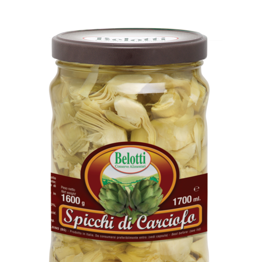 VILLANELLA STYLE ARTICHOKES SEGMENTS IN S. OIL - 1700ml