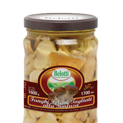 SLICED PORCINI MUSHROOMS IN OLIVE OIL - 1700ml