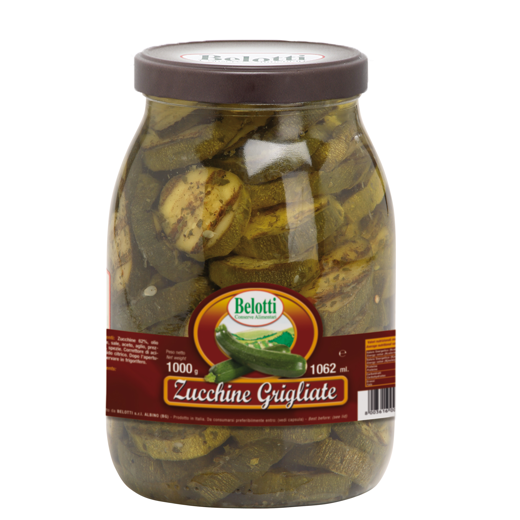 GRILLED ZUCCHINI IN SUNFLOWER OIL - 1062ml