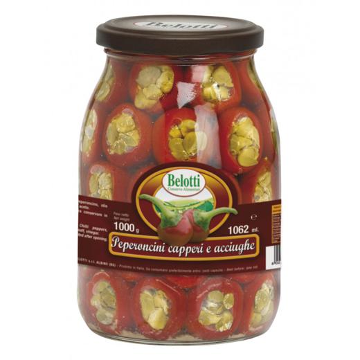 CAP/ANCH STUFFED CHILI PEPPERS IN SUNFLOWER OIL - 1062ml