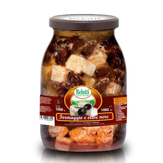 CHEESE WITH BLACK OLIVES IN SUNFLOWER OIL - 1062ml