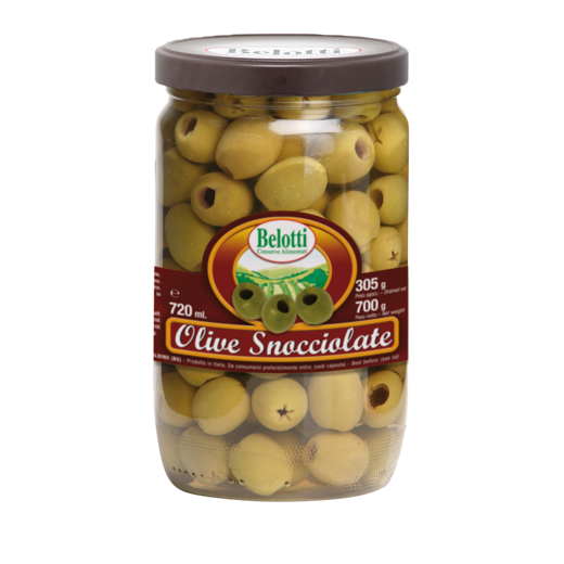 PITTED GREEN OLIVES - 720ml