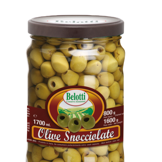 PITTED GREEN OLIVES - 1700ml