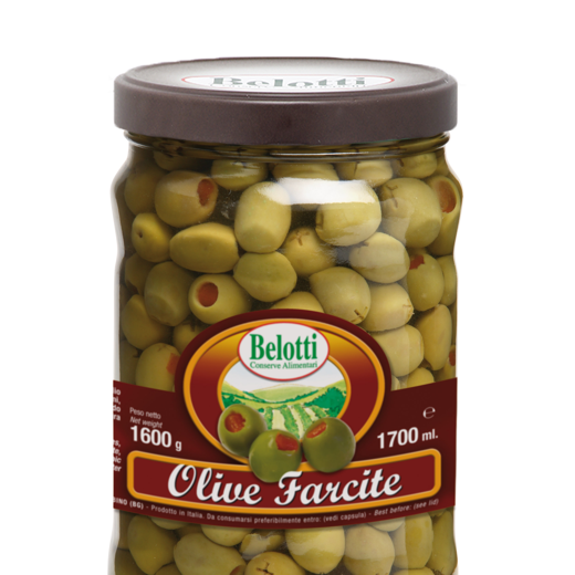 STUFFED OLIVES IN SUNFLOWER OIL - 1700ml