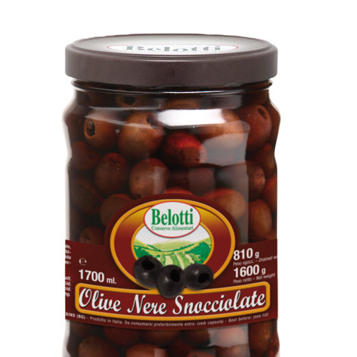 PITTED BLACK OLIVES - 1700ml