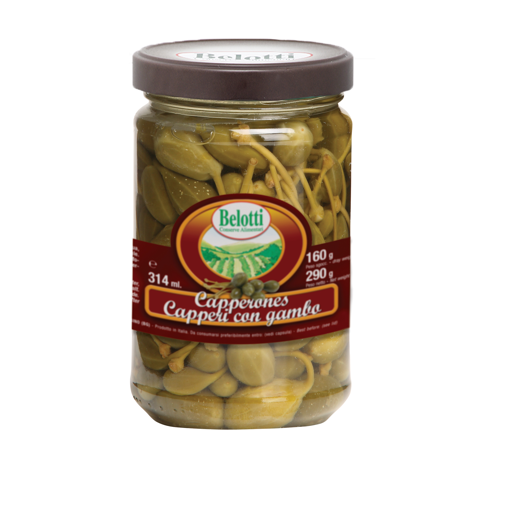 CAPERS WITH STALKS IN VINEGAR - 314ml