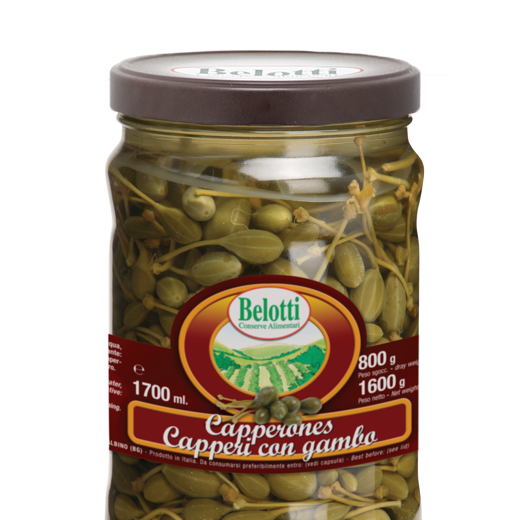 CAPERS WITH STALKS IN VINEGAR - 1700ml