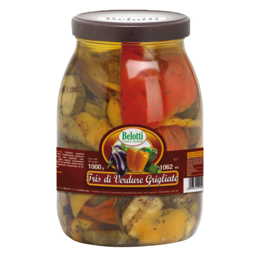 GRILLED TRIO OF VEGETABLES IN SUNFLOWER OIL - 1062ml