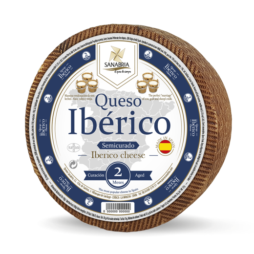 Queso Ibérico Semicurado 3 Kg.