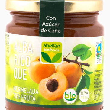 APRICOT EXTRA JAM CANE SUGAR 270gr