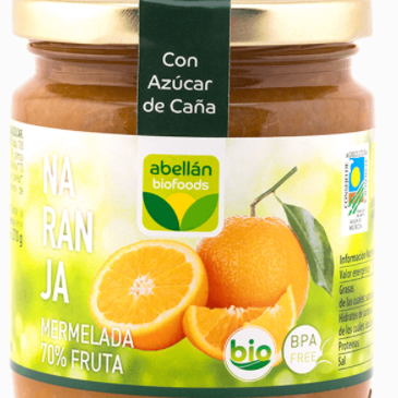 ORANGE EXTRA JAM CANE SUGAR 270gr